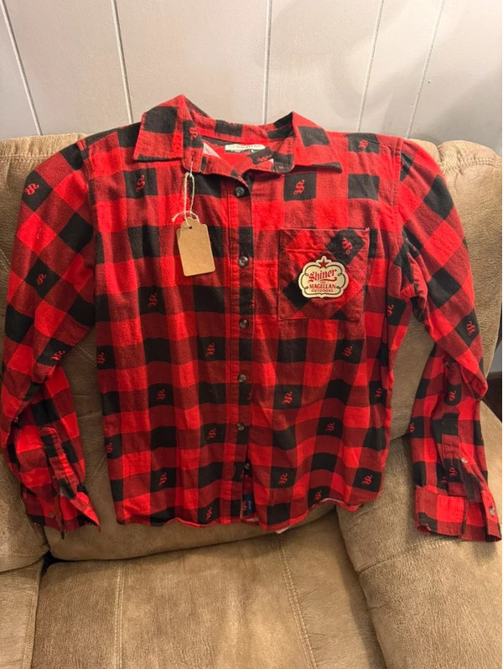 Women’s Magellan Shriner red flannel shirt